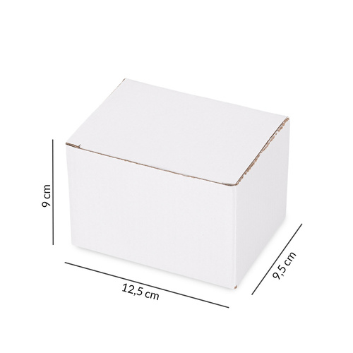 Boîte en carton moulée de protection pour cosmétiques, avec grille pouvant contenir 12 flacons, blanche