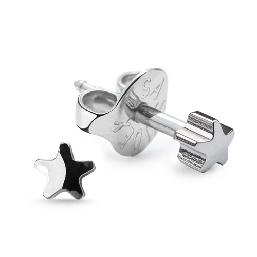 Studex Plus Silver Star Earrings