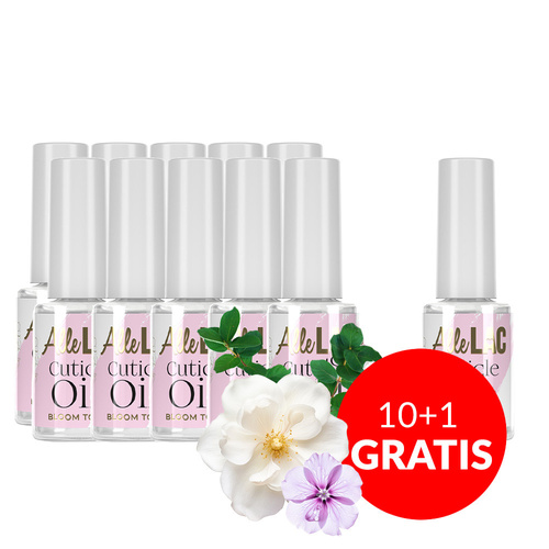 10+1 free AlleLac cuticle oil with Bloom Whisper fragrance, 7 ml