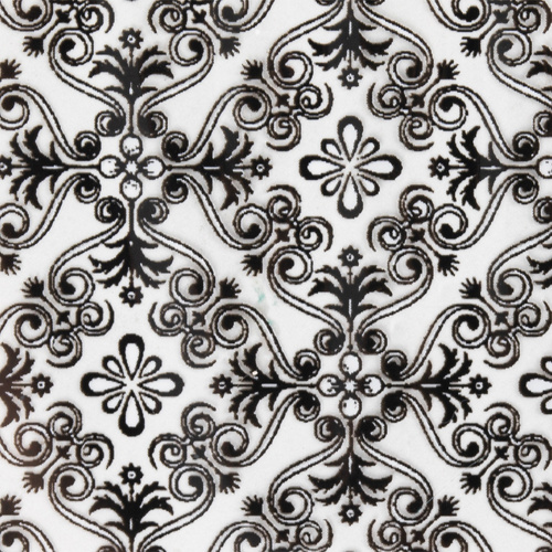 Folia transferowa do paznokci 80 cm Flower black Nr 1