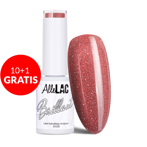 10 + 1 gratuit Vernis hybride AlleLac Brillant sans HEMA/Di-HEMA 5 g n° 135