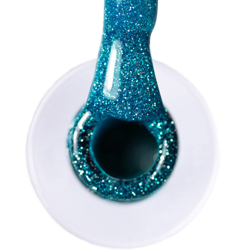 10 + 1 gratis LED/UV-Hybridlack „Gel Polish Blues Flash Glitter Blue“ von AlleLac, HEMA/Di-HEMA-frei, 6 g