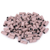 Manicure and pedicure caps, mandrels, abrasive caps, mini cylinder 3mm, 240 grit, pink, 50 pcs.