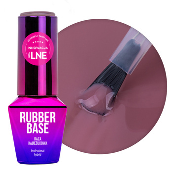 Baza kauczukowa Rubber Base 2w1 MollyLac Boom Blush HEMA/Di-HEMA Free 10g Nr 1