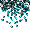 Strass pour ongles en verre SS5 Blue zircon, environ 50 pièces.