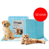 12 pieces Absorbent mats for dogs Potty training Hygiene Cleanliness AlleMed 50 pieces 60x90 cm blue