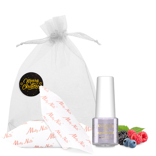 Occasional cuticle and nail oil with Berry Temptation fragrance and fudge in a decorative 5 ml pouch