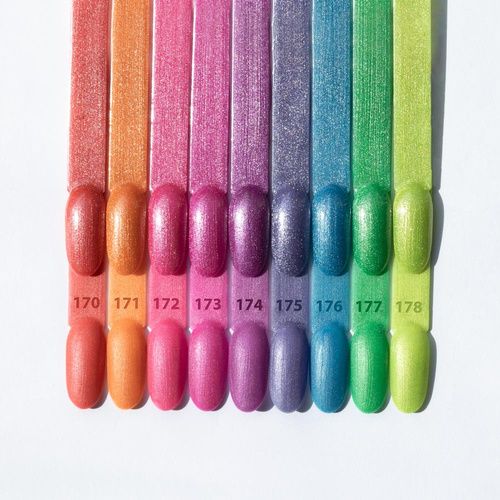 5 + 1 gratuit : Vernis hybride Molly Nails Neon Flashy Cat Eye sans HEMA, 8 g, n° 176