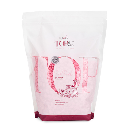 Cera dura en gotas para depilación sin bandas ItalWax Top Line Pink Pearl 750 g