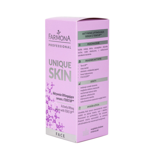 Ліфтингове сироватка для обличчя TENS'UP від Farmona Unique Skin, 30 мл