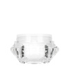 Glas mit transparentem Deckel, weiße Thermoskanne Diamond, 50 ml, Set