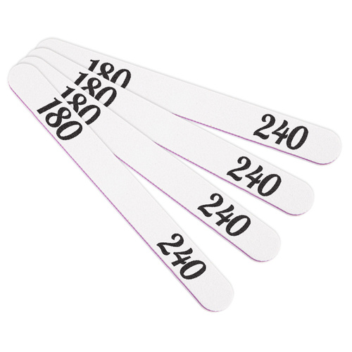 Straight purple nail file, medium grit 180/240 CU-06 Standard