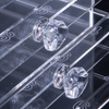 Acrylic cassette stand with drawers for tips or templates