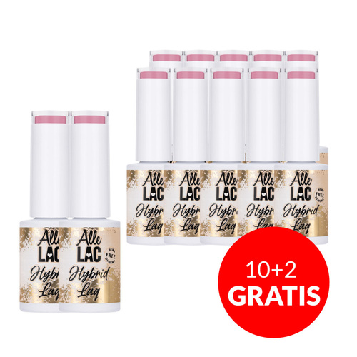 10+1 GRATIS Smalto ibrido AlleLac Creamy French senza HEMA/Di-HEMA 5 g n. 188