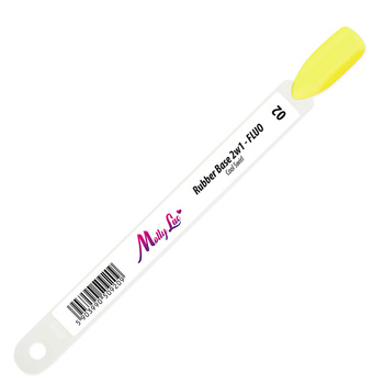 Wzornik patyczek Fluo Rubber Base 2w1 MollyLac Cool Swirl HEMA/Di-HEMA Free Nr 2