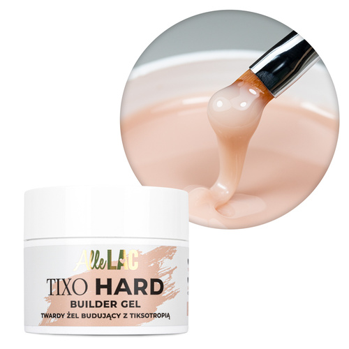 Жорсткий гель для нарощування з тиксотропними властивостями AlleLac Tixo Hard Builder Gel Light Nude 45 г