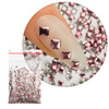 ShinePins: borchie lisce, decorazioni luccicanti per unghie, quadrate, grandi, NTN Premium n. 5, 5 g