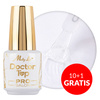 10+1gratis Top nabłyszczający samoregenerujący no wipe bez przecierania Doctor Top Pro Salon MollyLac Clear 15g