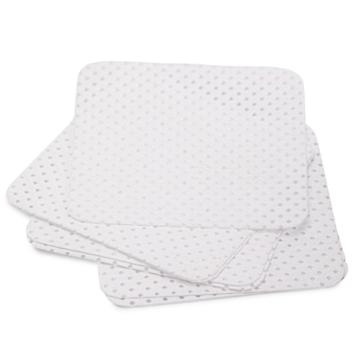 Disques de coton non pelucheux perforés pour les ongles, blancs, 5 x 5 cm, 200 pièces