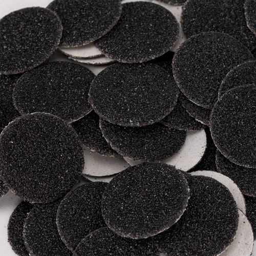 Abrasive caps, replaceable discs, 80 grit, for PodoDisk, size S, 15 mm, 50 pcs.