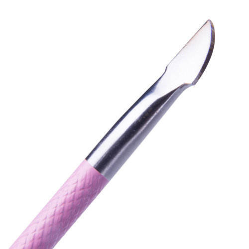 Ciseau à ongles professionnel double face pour manucure et pédicure, rose