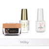 PRO MATCH SYSTEM 2+1 Milky: 2 гелі LED/UV: Self Leveling® у флаконі + Doctor Top 15 г БЕЗКОШТОВНО