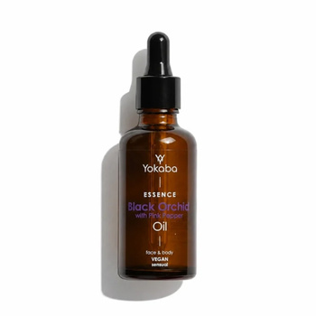 Olejek do twarzy i ciała Yokaba Black Orchid Oil face & body vegan sensual Essence 50 ml