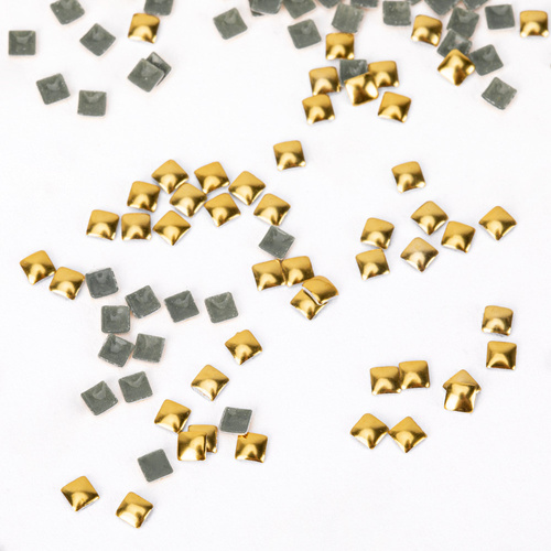 ShinePins : clous lisses, strass, décorations pour ongles, carrés, mini, NTN Premium n° 9, 5 g