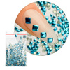 ShinePins: borchie lisce, decorazioni scintillanti per unghie, quadrate, grandi, NTN Premium n. 12, 5 g