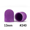 Capuchones para pedicura de 13 mm, grano 240, 10 unidades, Fabric Podo AlleMed, violeta