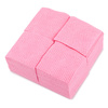 AlleMed staubfreie, perforierte Nagelpflegetupfer, rosa, 5 x 5 cm, 250 Stück