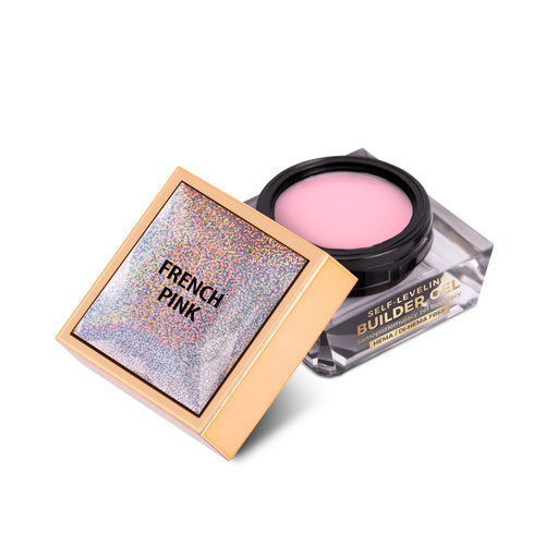 Selbstnivellierendes Builder-Gel, hart, mittlere Konsistenz, Molly Nails French Pink, HEMA/Di-HEMA-frei, 15 g