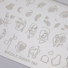Plaque de tampons à motifs Nicole Diary n° 184