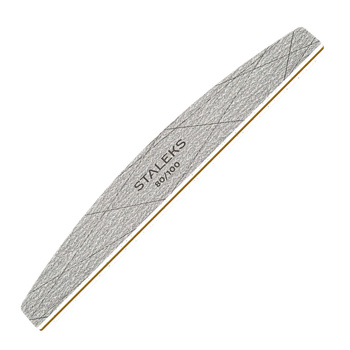 Lima minerale per unghie a forma di barchetta e mezzaluna 80/100 Staleks SMART 40, 25 pezzi