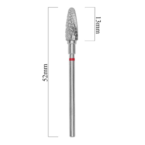Frez z węglika spiekanego stożek okrągły czerwony Staleks Expert 5/13mm