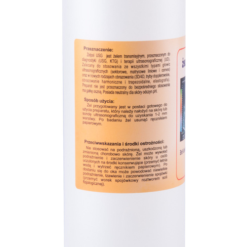 Gel per ecografia a base acquosa, 500 g