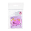 100sztuk Aplikator pacynka do wcierania pyłków Molly Nails fioletowy 10 szt