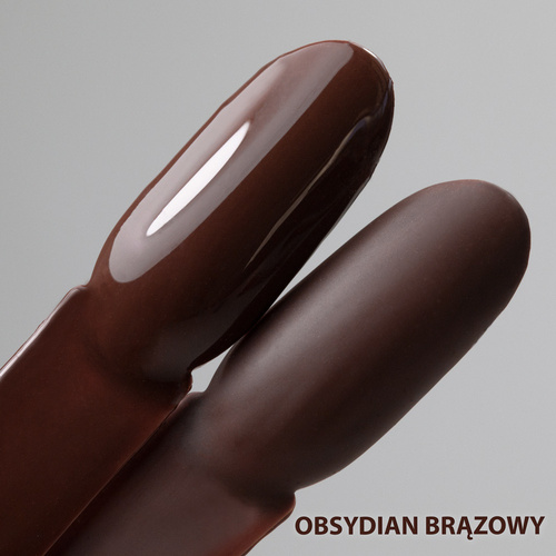 20 + 1 gratis Esmalte híbrido LED/UV Gel Polish Molly Nails by Ewelina Staszak Talizman T2 Obsidiana marrón Sin HEMA/Di-HEMA 7 g