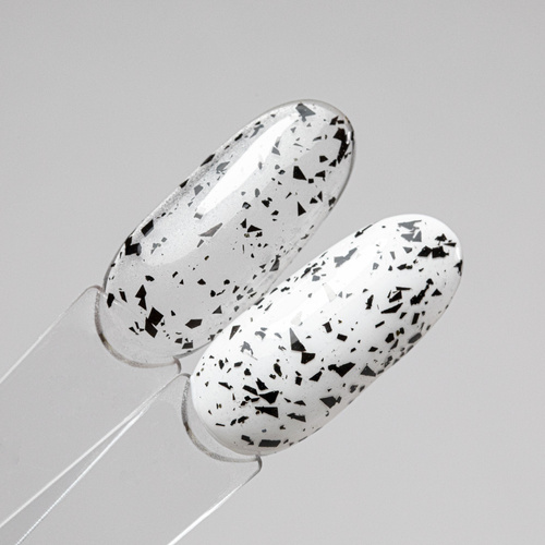 Top con efecto de lámina cortada, negro, sin necesidad de limpiar, AlleLac x Rosie Beauty, 6 g