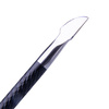 Cuchilla profesional de doble cara para manicura y pedicura, color negro