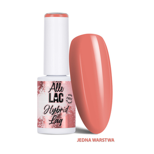 Гібридні лаки LED/UV Gel Polish Nudes N10 Coral Rose AlleLac без HEMA/Di-HEMA, 6 г