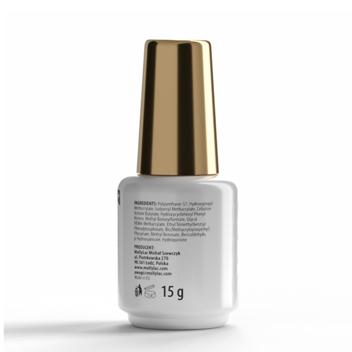 10+1gratis Baza kauczukowa elastyczne paznokcie manicure pedicure do ozdób S.O.S. Antidotum Pro Salon Molly Nails Clear 15g