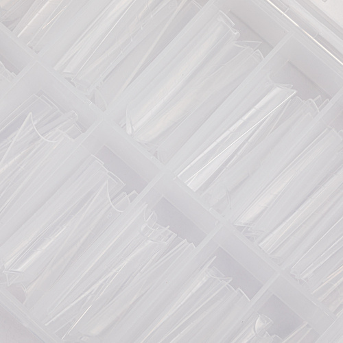 Plantillas inferiores duales para la construcción de uñas Molly Nails, forma de almendra rusa, YQ-2, 120 unidades