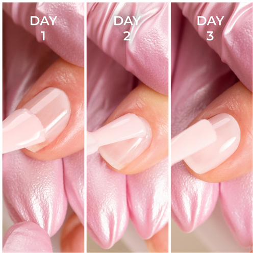 Base 3 en 1 MollyLac pour vernis à ongles classiques, transparente, 10 ml