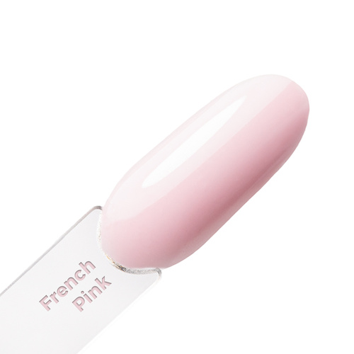 Budujący żel samopoziomujący twardy średniogęsty builder gel self leveling Molly Nails French Pink HEMA/Di-HEMA Free 15 g