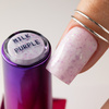 Base in gomma color latte con scaglie metallizzate viola «Flakes Rubber Base Milk&Purple» MollyLac senza HEMA/Di-HEMA, 10 grammi