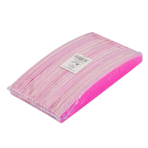 Nagelfeile, schlankes Boot-Design, 100/100, neonpink, aus Bio-Holz, No Name