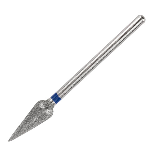 Juego de fresas de diamante en forma de pera, azul, tamaño mediano, 10 unidades