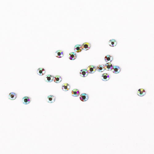 Strass per unghie in vetro SS5 Crystal AB, circa 50 pezzi.