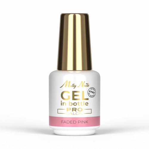 10+1 free Building gel in a bottle with a brush Gel in Bottle Molly Nails Pro Salon Faded Pink HEMA/Di-HEMA Free 15g